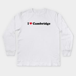 I Love Cambridge Kids Long Sleeve T-Shirt